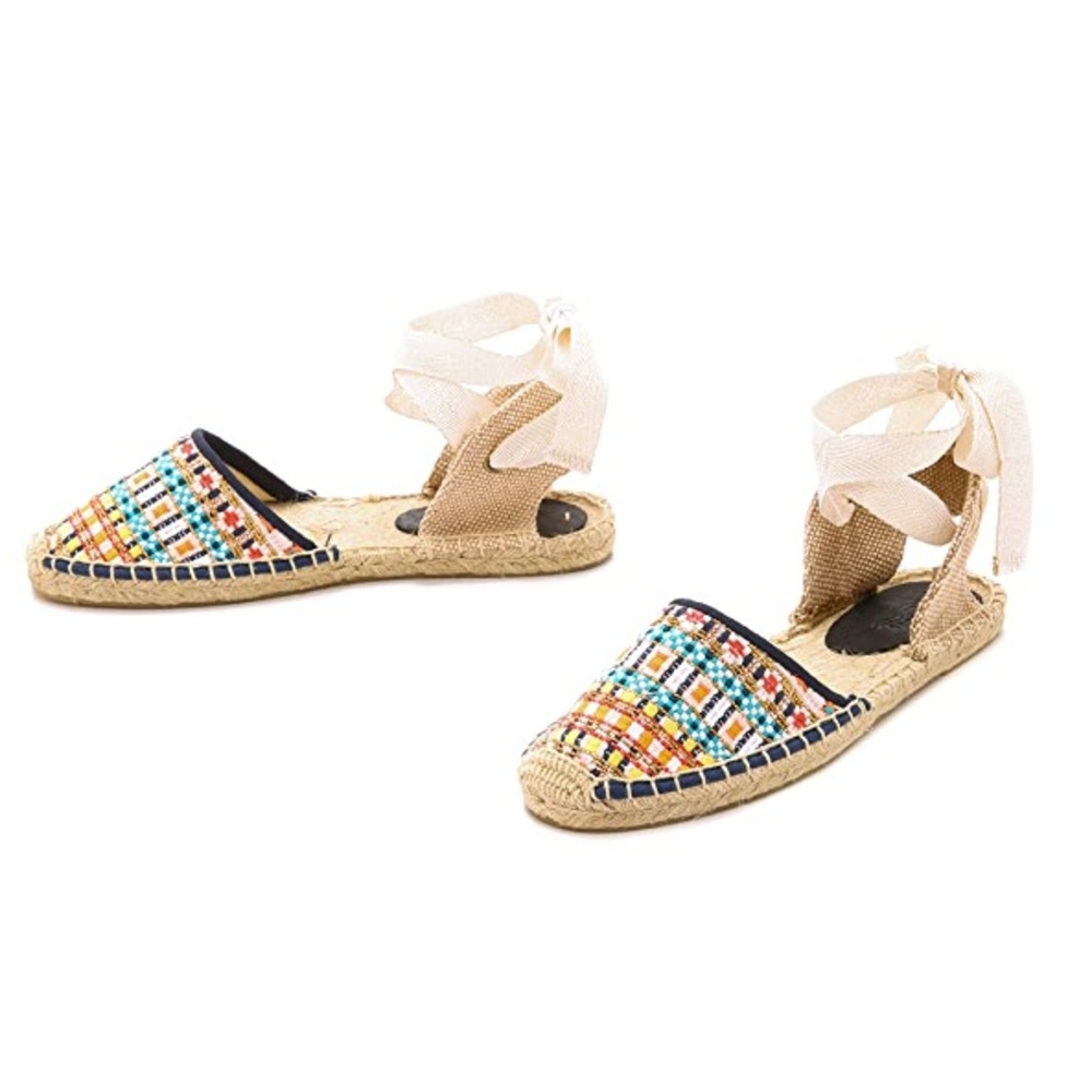 Soludos Mahlia Kent x Tweed Espadrille Sandals